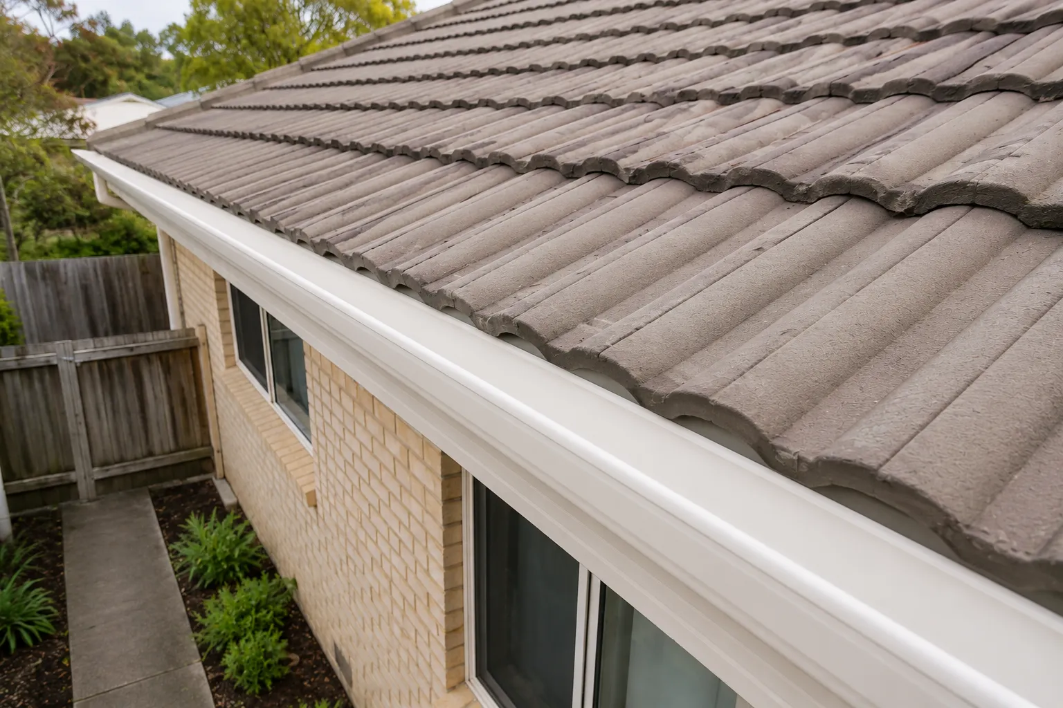 Cleaned Roof and Gutter Cleaning